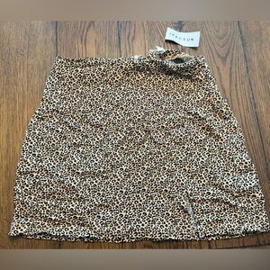PacSun Leopard Mini Skirt, Size Small
